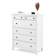 Комод КЫМОР 6 ящиков Белый