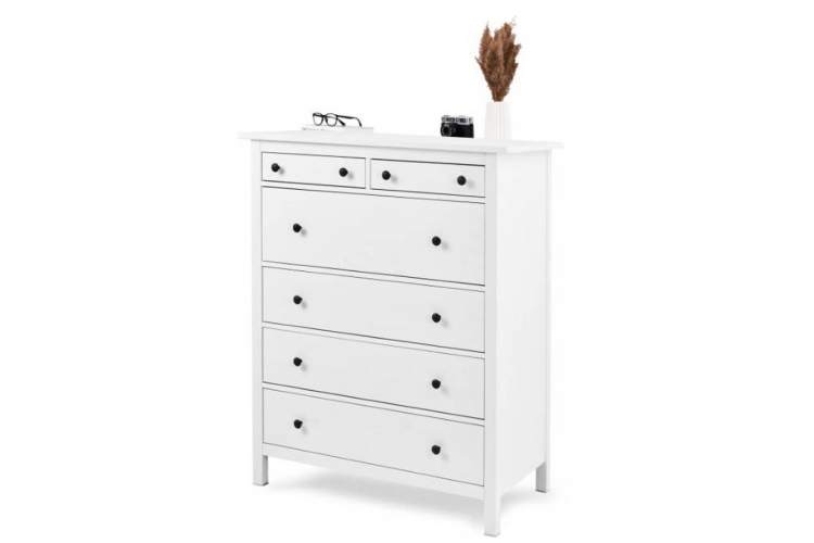 Комод КЫМОР 6 ящиков Белый
