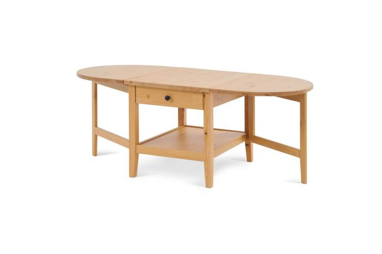 Журнальный стол ВУХТЫМ с ящиком 140х65 Светло-коричневый-5