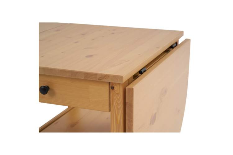 Журнальный стол ВУХТЫМ с ящиком 140х65 Светло-коричневый-12