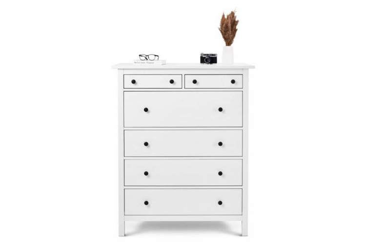 Комод КЫМОР 6 ящиков Белый-1