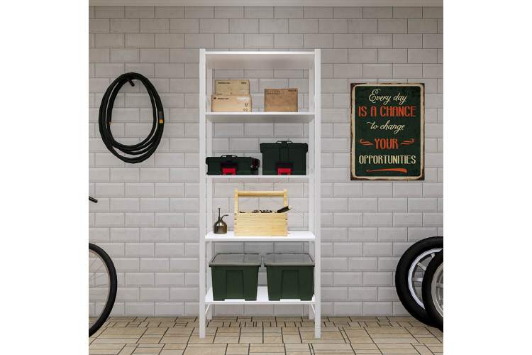 Этажерка УДОРА 5 полок 89х210х50 Белый-3