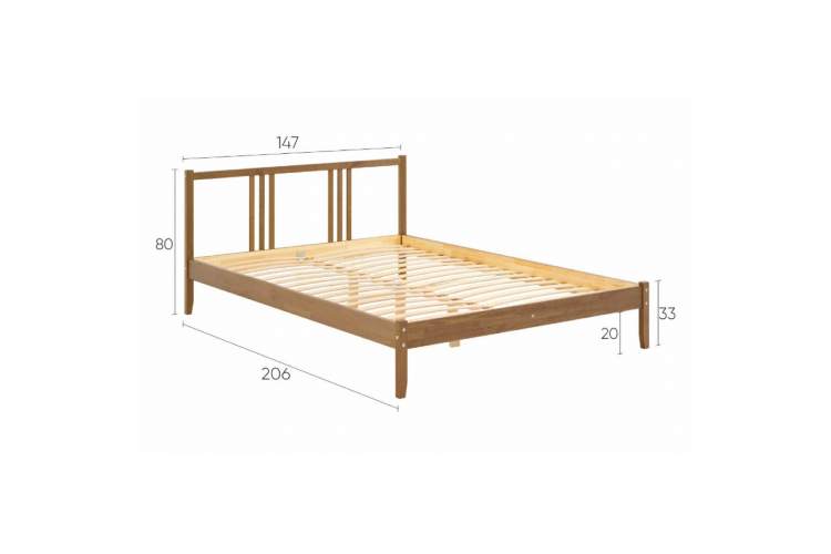 Кровать УСКАР 140х200 Коричневый-12