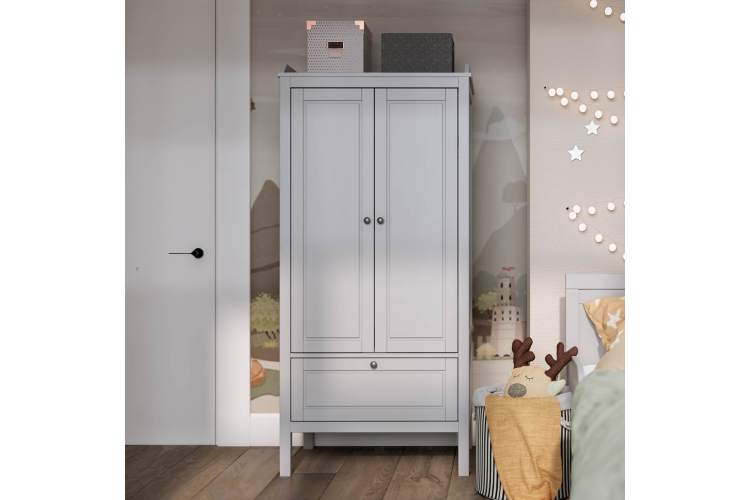 Шкаф-комби КОЧ 1 ящик Светло-серый-2