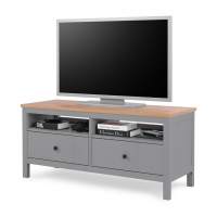 ТВ-тумба КЫМОР 124 Серый/Светло-коричневый