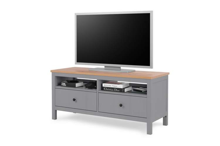 ТВ-тумба КЫМОР 124 Серый/Светло-коричневый