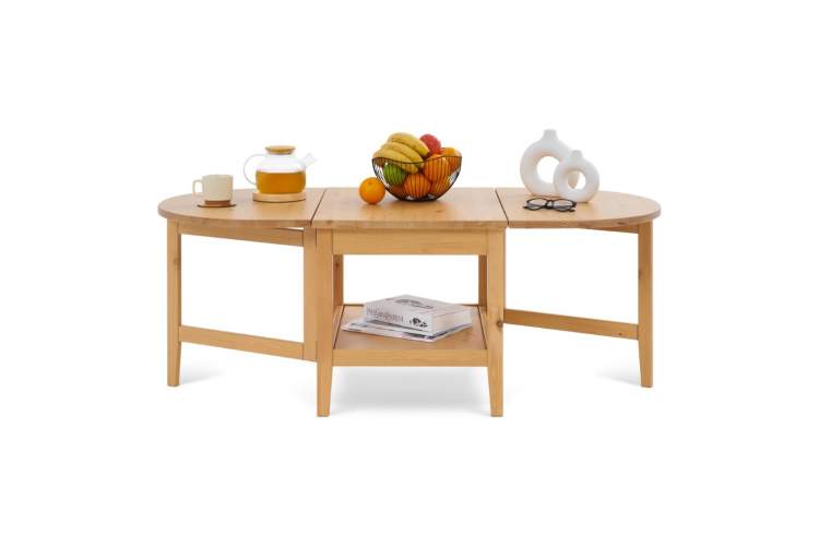 Журнальный стол ВУХТЫМ 140х65 Светло-коричневый-1