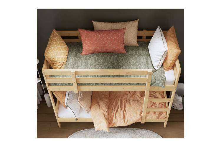 Двухъярусная кровать ОШ 90x200 Светло-коричневый-4