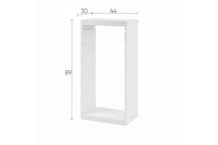 Каркас стеллажа СЫНОД 44х91х30 Белый-8