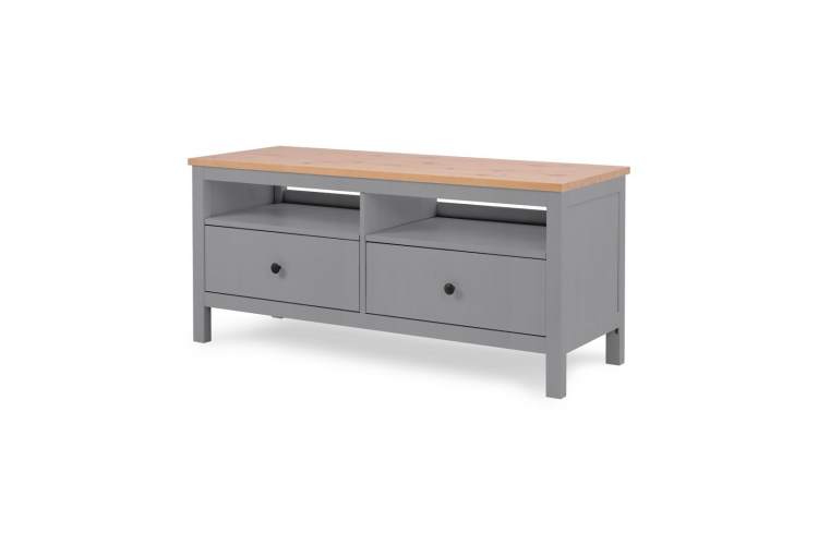 ТВ-тумба КЫМОР 124 Серый/Светло-коричневый-2