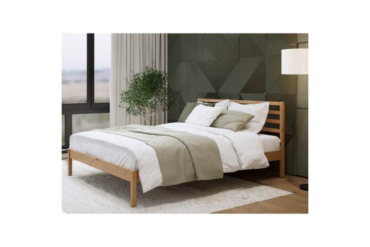 Кровать ТИРАНА 160х200 Светло-коричневый-3