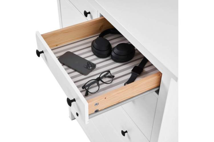 Комод КЫМОР 6 ящиков Белый-5