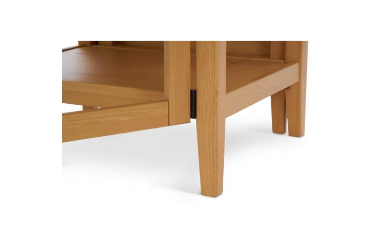 Журнальный стол ВУХТЫМ с ящиком 140х65 Светло-коричневый-14