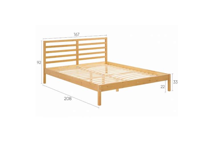 Кровать ТИРАНА 160х200 Светло-коричневый-11