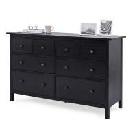 Комод КЫМОР 8 ящиков Черный