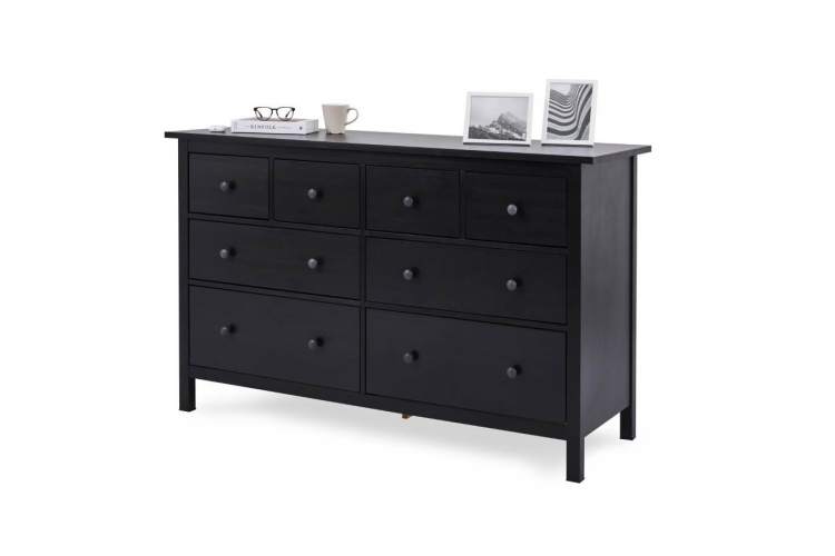 Комод КЫМОР 8 ящиков Черный