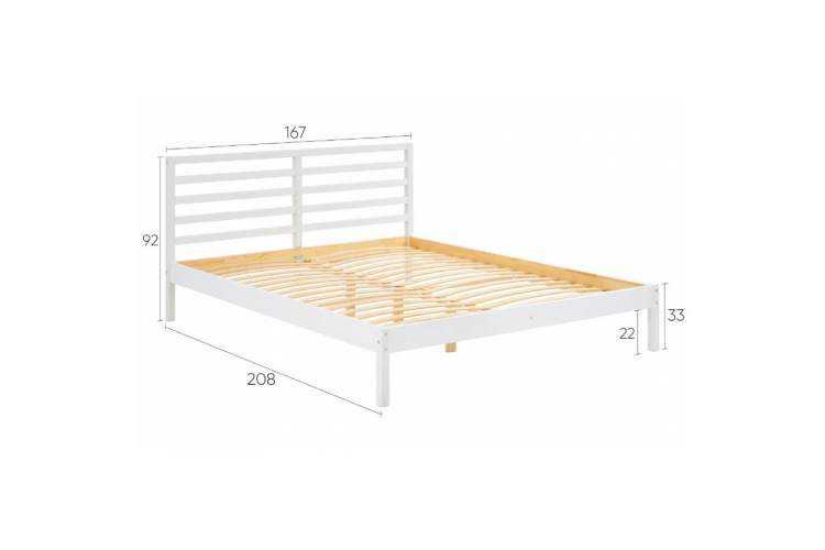 Кровать ТИРАНА 160х200 Белый-11