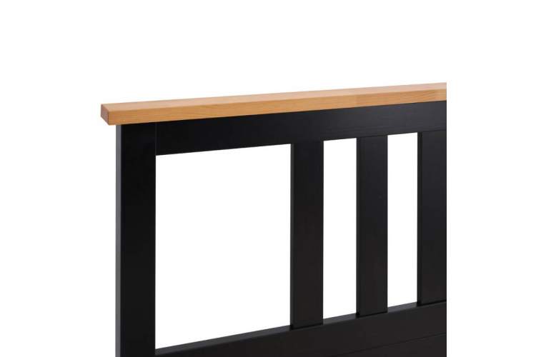 Кровать КЫМОР 180x200 Черный/Светло-коричневый-9