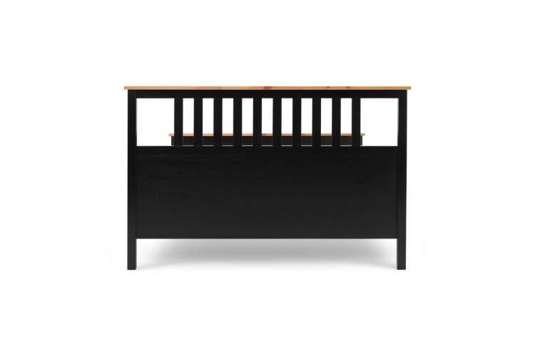 Кровать КЫМОР 180x200 Черный/Светло-коричневый-11