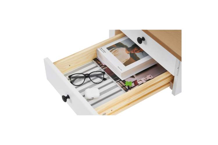 Письменный стол ВУХТЫМ 140x70 Белый/Светло-коричневый-9