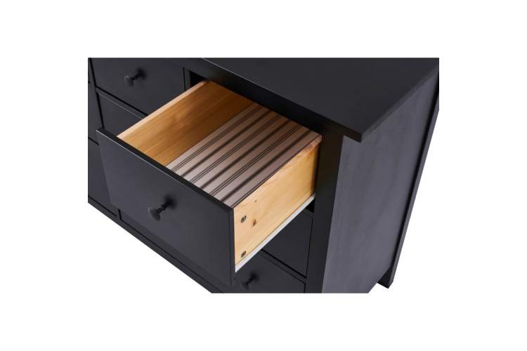 Комод КЫМОР 8 ящиков Черный-5