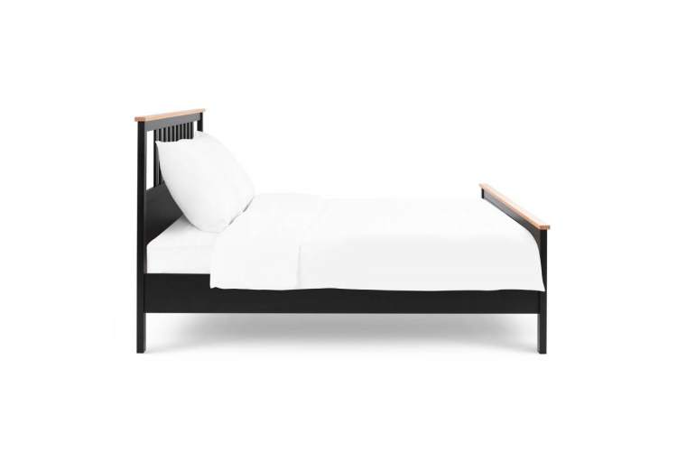 Кровать КЫМОР 180x200 Черный/Светло-коричневый-7