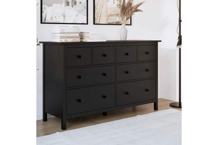 Комод КЫМОР 8 ящиков Черный-2