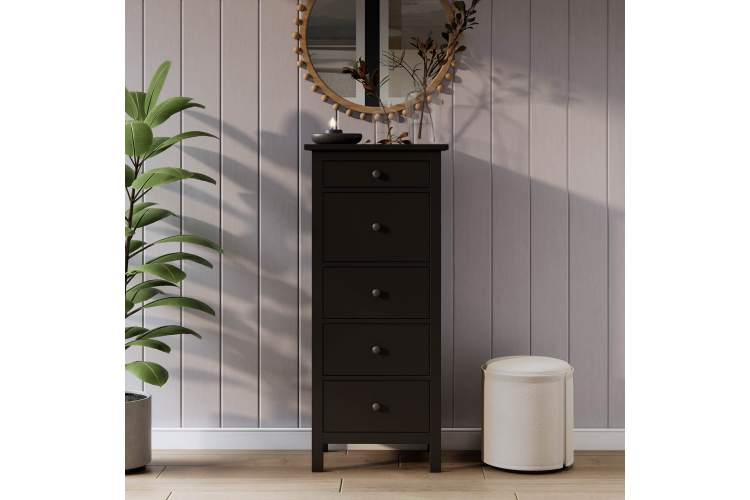 Комод КЫМОР 5 ящиков Черный-3