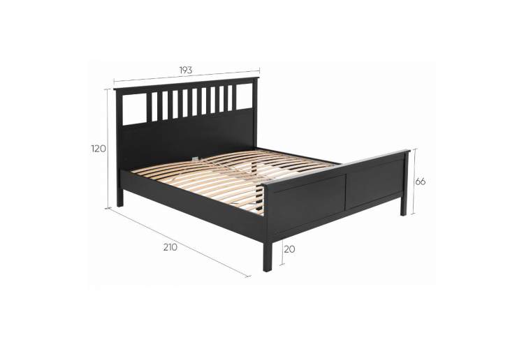 Кровать КЫМОР 180x200 Черный-12