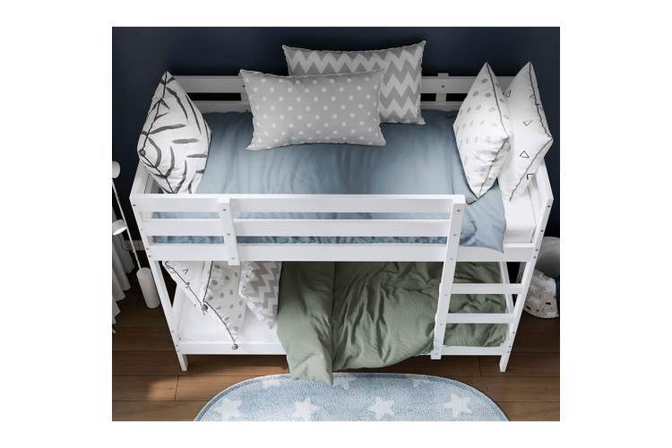 Двухъярусная кровать ОШ 90x200 Белый-4