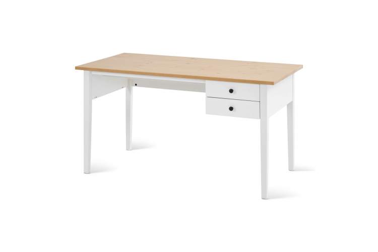 Письменный стол ВУХТЫМ 140x70 Белый/Светло-коричневый-7