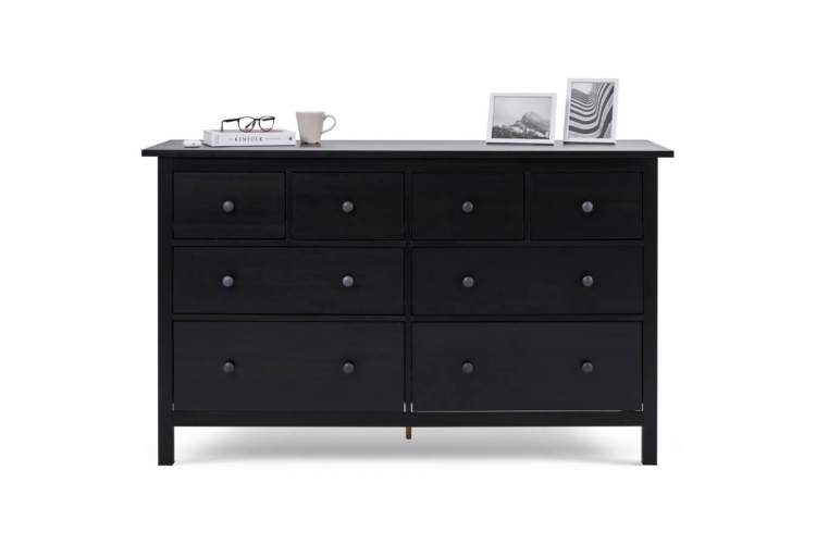 Комод КЫМОР 8 ящиков Черный-1