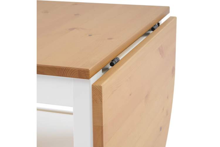 Журнальный стол ВУХТЫМ 140х65 Белый/Светло-коричневый-12