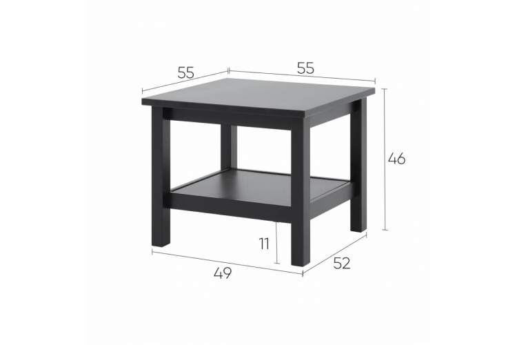 Журнальный стол КЫМОР 55х55 Черный-9