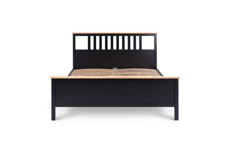 Кровать КЫМОР 180x200 Черный/Светло-коричневый-6