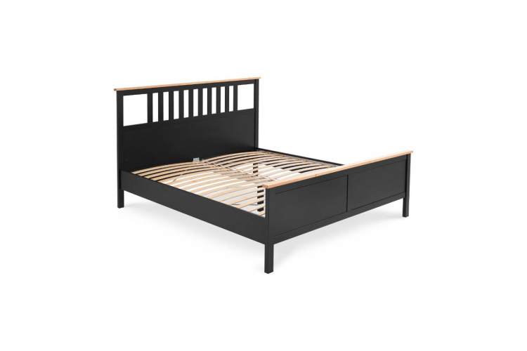 Кровать КЫМОР 180x200 Черный/Светло-коричневый-5