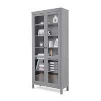 Шкаф КЫМОР Стекло/Стекло 90 Серый