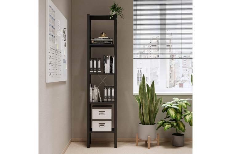 Этажерка УДОРА 5 полок 49х210х30 Черный-3