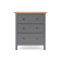 Комод КЫМОР 3 ящика МИНИ Серый/Светло-коричневый