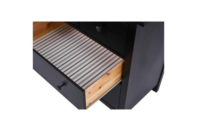 Комод КЫМОР 8 ящиков Черный-6