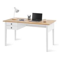 Письменный стол ВУХТЫМ 140x70 Белый/Светло-коричневый