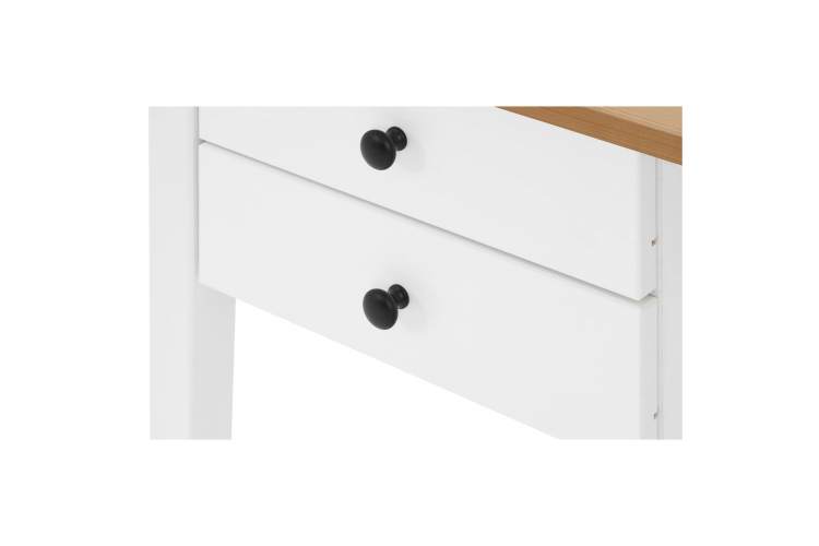 Письменный стол ВУХТЫМ 140x70 Белый/Светло-коричневый-10