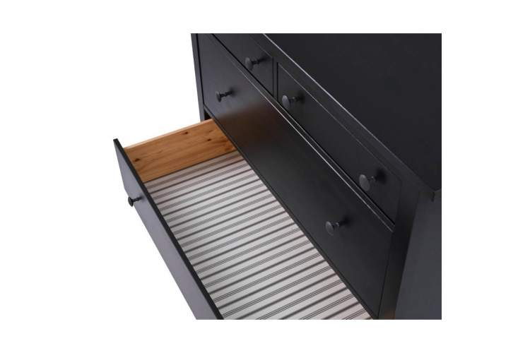 Комод КЫМОР 6 ящиков Черный-7