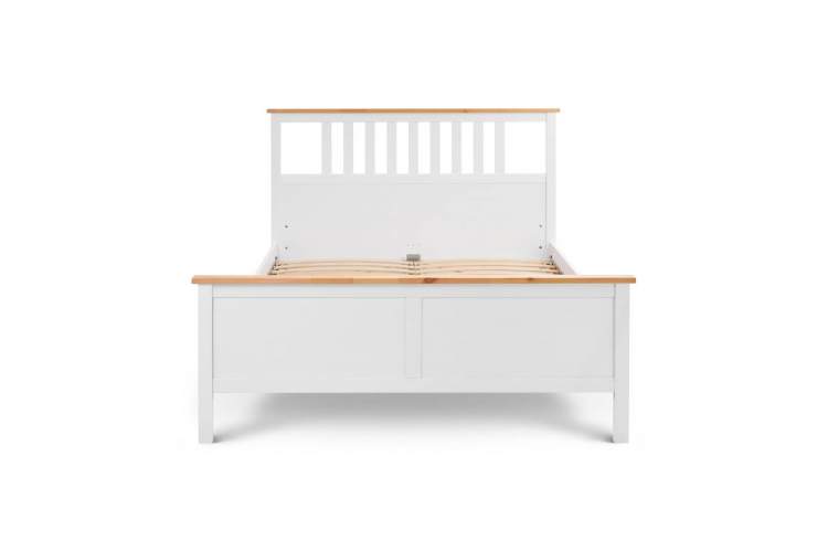 Кровать КЫМОР 160x200 Белый/Светло-коричневый-6