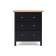 Комод КЫМОР 3 ящика МИНИ Черный/Светло-коричневый