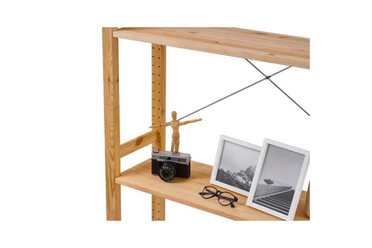 Этажерка УДОРА 5 полок 89х210х30 Светло-коричневый-5