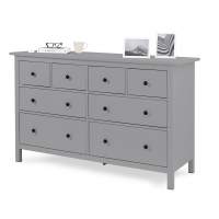 Комод КЫМОР 8 ящиков Серый