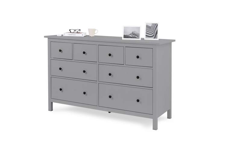 Комод КЫМОР 8 ящиков Серый