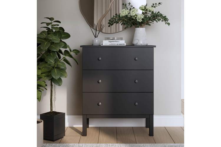 Комод ТИРАНА 3 ящика Черный-3