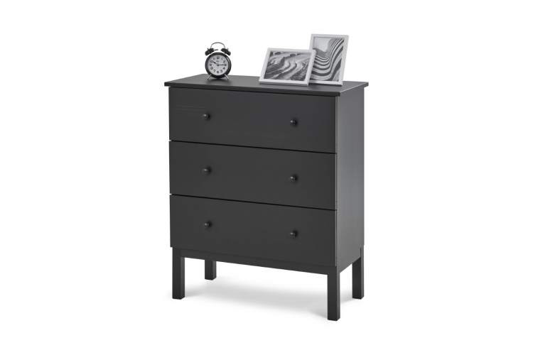 Комод ТИРАНА 3 ящика Черный